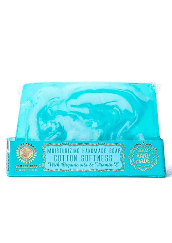 Rankų darbo muilas Cotton softness, Saules Fabrika, 80 g