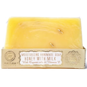 Rankų darbo muilas Honey and milk, Saules Fabrika, 80 g