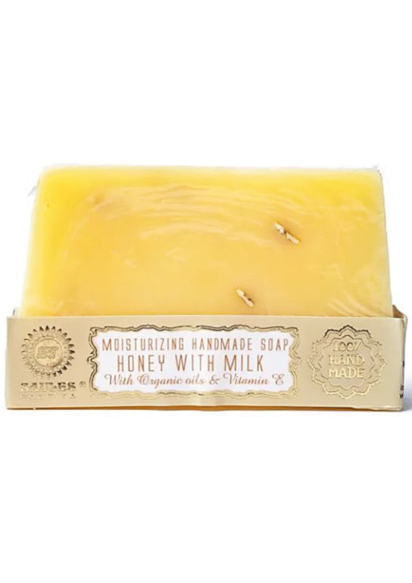 Rankų darbo muilas Honey and milk, Saules Fabrika, 80 g