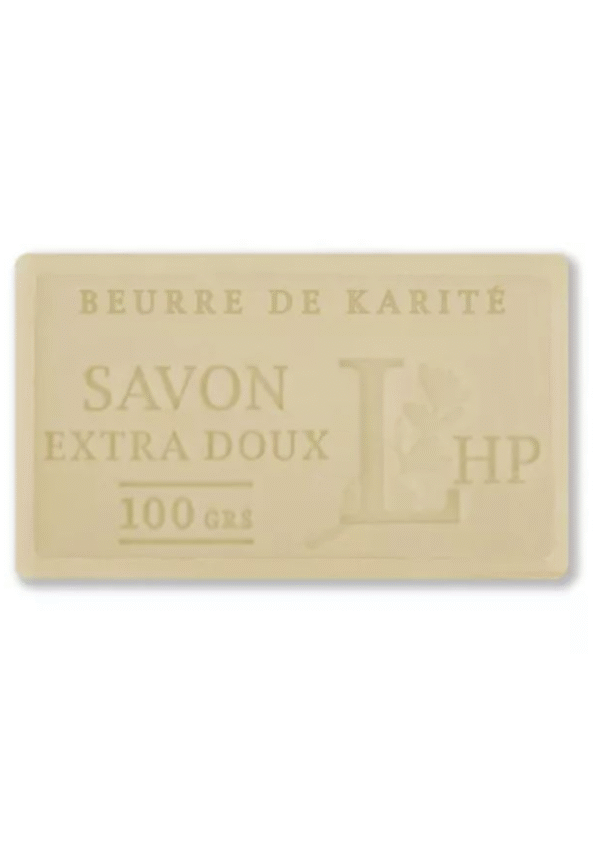 Natūralus Marselio muilas Beurre De Karite su Taukmedžių sviestu, Lavanderaie de Haute Provence, 100 g