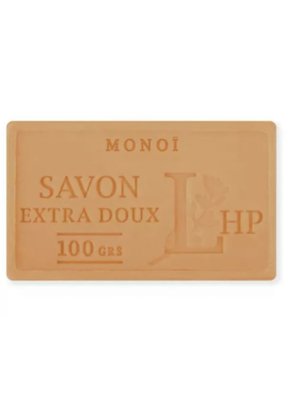 Natūralus Marselio muilas Monoi - Taičio Gardenijos, Lavanderaie de Haute Provence, 100 g