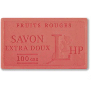 Natūralus Marselio muilas Fruits Rouges - Raudonieji vaisiai, Lavanderaie de Haute Provence, 100 g